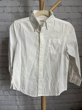 ⭐️⭐️ PICK 5 / $20 NEW Gymboree Boy's White Button-Up Collared Shirt XS 4